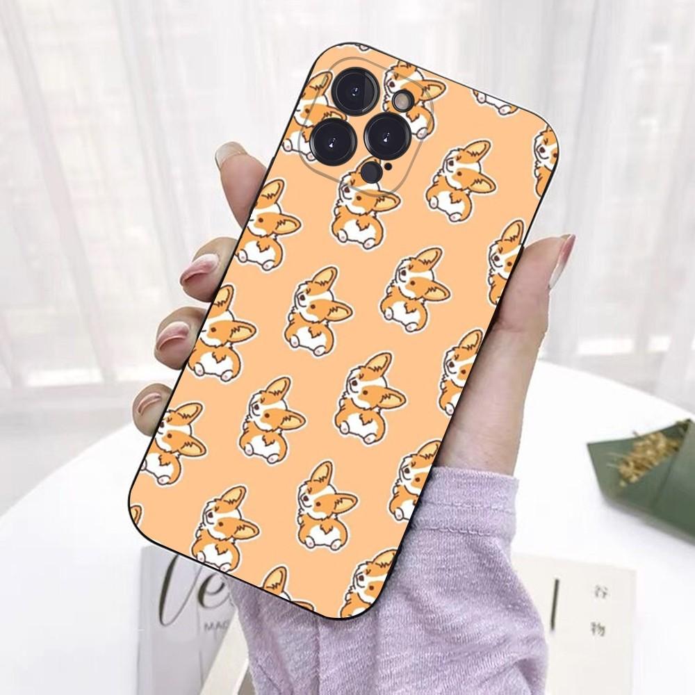 Cute Corgi  Phone Case For iPhone 6 7 8 Plus 11 12 13 14 Pro SE 2020 MAX Mini X XS XR Back Funda Cover