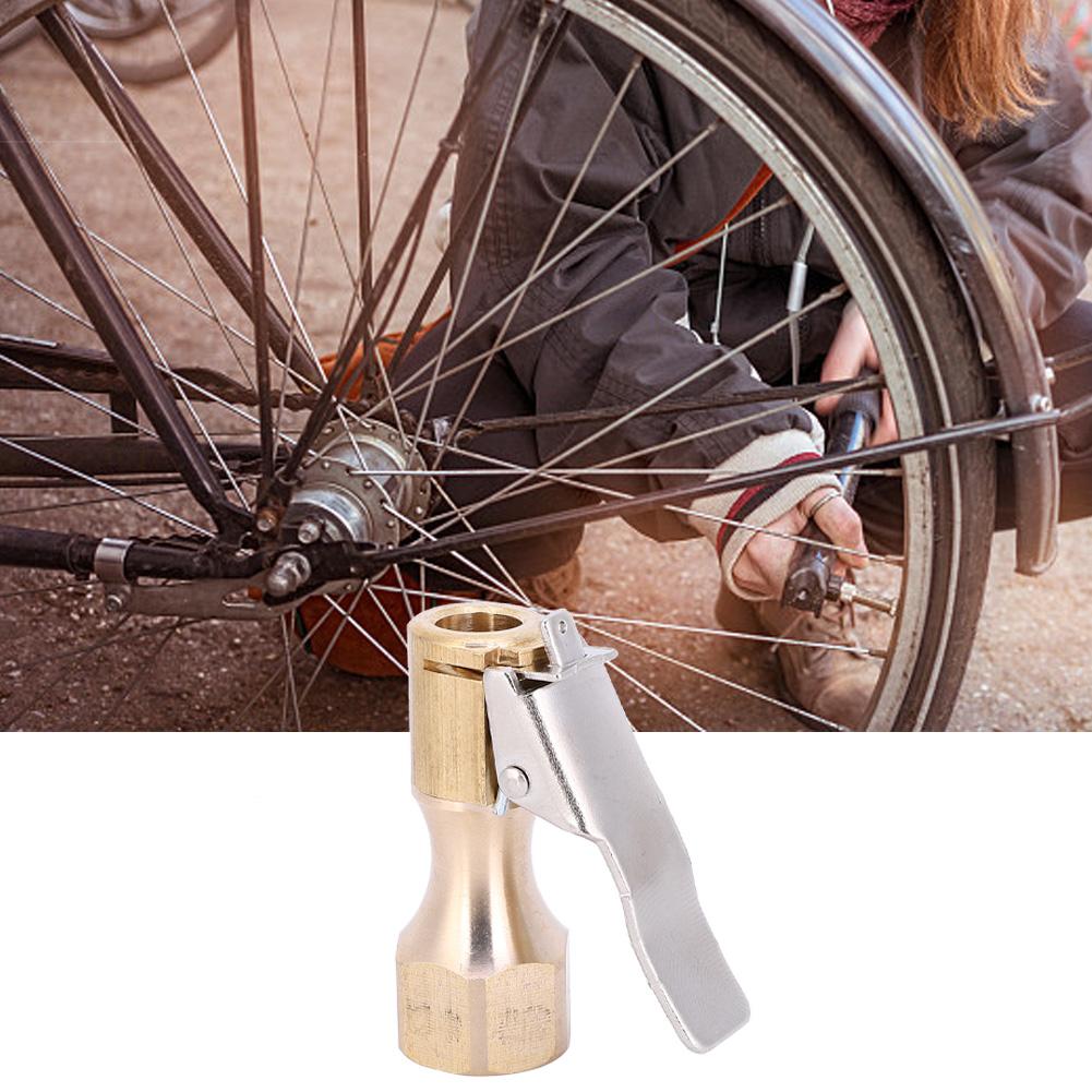 2PCs 1 4 Inch Internal Thread Pump Nozzle All Copper Clip Air Chuck Valve Clip Connector Bicycles Accessory(1 4 Inch )
