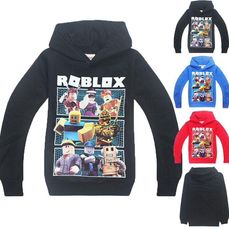 Vibrant Children's Roblox Print Hoodie Sweater With Long Sleeves And Comfortable Fit