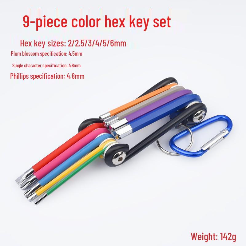 Folding Universal Hex & Torx Key Tool Set - Metric & Imperial