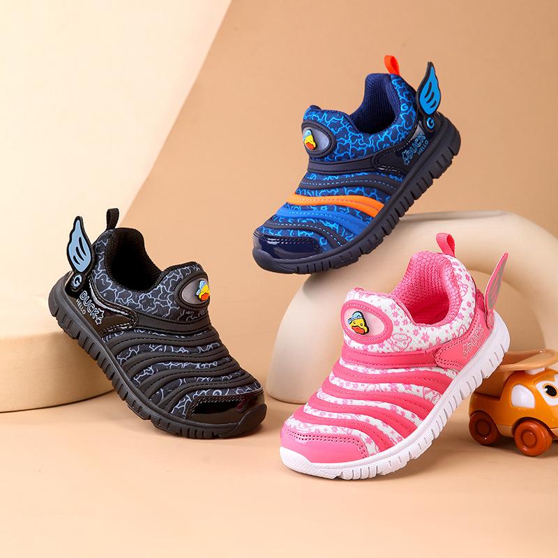 Classmate Caterpillar Children's Shoes 2025 Autumn New Mesh Boys Sneakers Little Girls Baby Shoes Manufacturer
