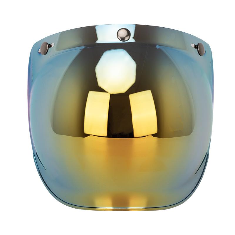 Motorcycle Helmet Retro Helmet Harley Helmet Bubble Lens Three Button Helmet Windproof And Strong Light Proof Lens With Bracket