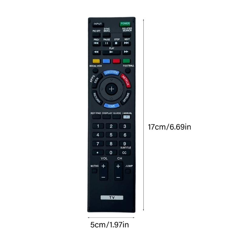 Replacement TV Controller Various Brand Compatibility Long Ranges Signal Small Design for Home Entertainment Systems