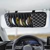 2 PCS CD Visor Holder for Car, Black Non-Woven Cloth & Pu Leather Large Capacity Visor CD Holder