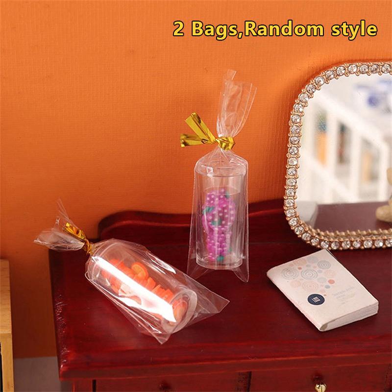 

2/5 пакетов кукольный домик мини-фруктовые ломтики банка конфет еда модель декор игровой домик игрушка