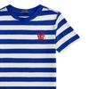Polo Ralph Lauren T-Shirt Ss26 Small Pony Embroidered Letter Badge Striped Cotton Crew Neck Short Sleeve Standard Fit Kids Kids Tops 323A95723-001