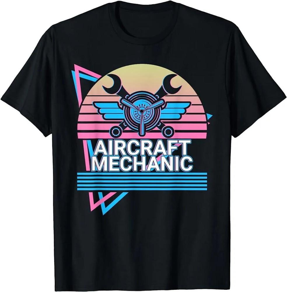 Aircraft Mechanic Aviation Retro Mechanic Gift T-Shirt Unisex T-Shirt XXL