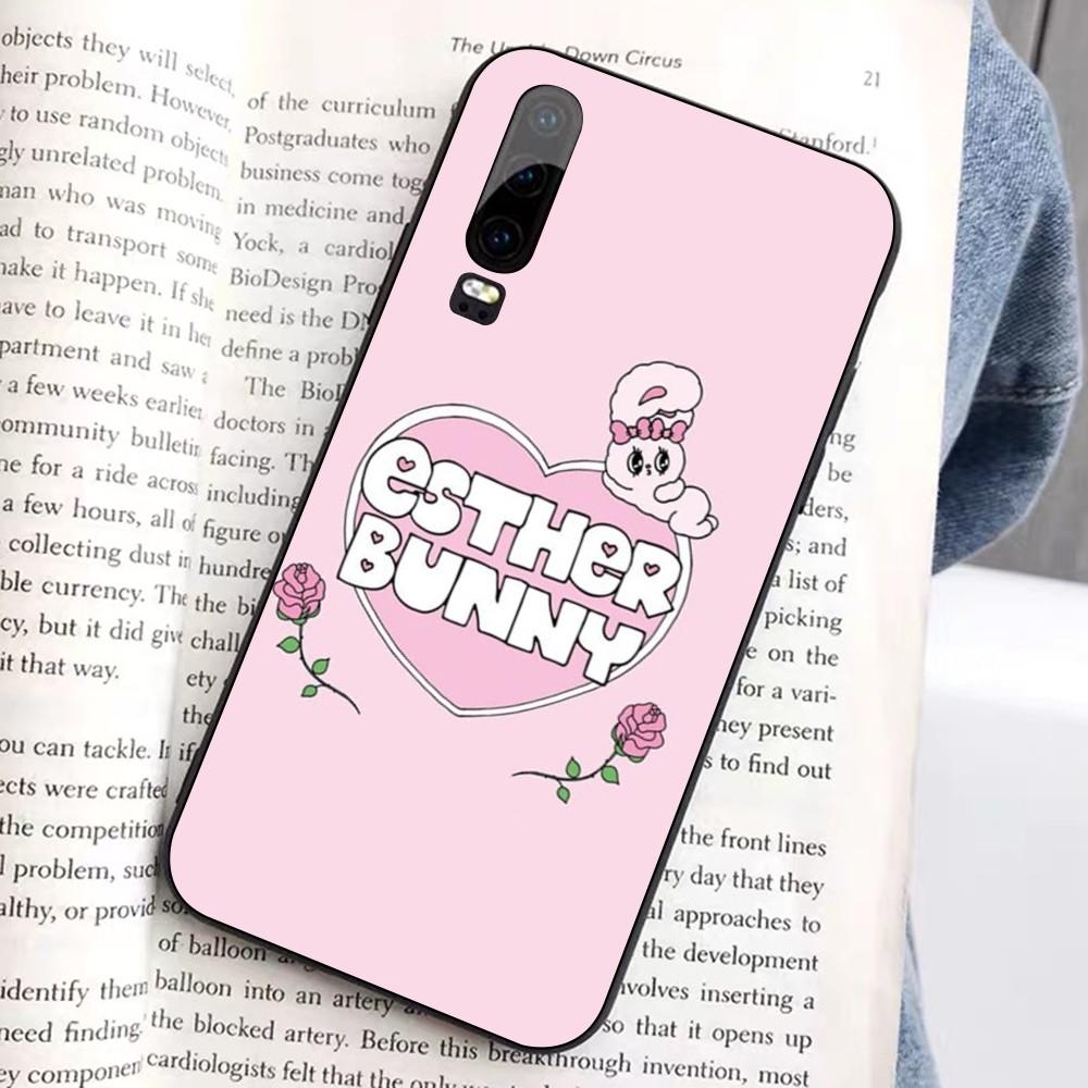 

Esther Cute Bunny Phone Case For Huawei Honor 10 Lite 9 20 7A 9X 30 50 60 70 Pro Plus Soft Silicone Cover Huawei Honor 60 Pro
