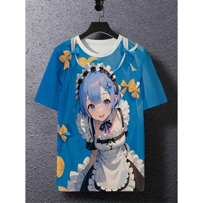New Anime 3D Printing T-Shirts Summer Men Women Short Sleeve Round Neck T Shirt