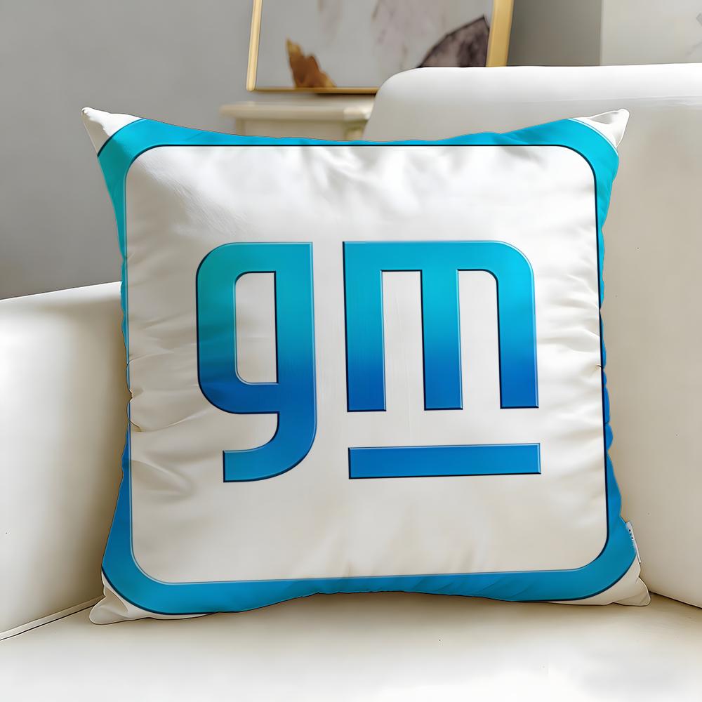 classic car brand General Motors Cushion Cover Soft & Easy-Wash Pillow Case – Versatile for Couch, Bed, Travel and Office