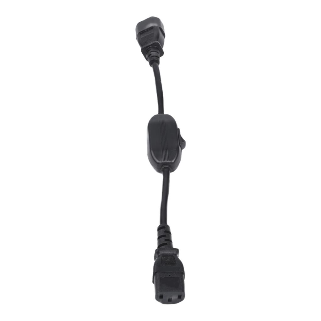 For Computer Monitors On Off Switch Cord C14 To C13 Power Cord 30cm Length 30cm Power Extension Cable Power Adapter
