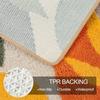 Bathroom Rugs Colorful Abstract Leaves Cute Bath Mat Boho Bath Rug Microfiber Floor Mats for Tub Bathroom Indoor Doormat
