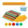 Children's Handmade Interlocking Straw Block House Toy Set