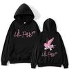 Rapper Lil Peep Pink CryBaby Pink Print Hoodie Men Women Fashion Harajuku Hip Hop Oversized Sweatshirt Fleece Casual Pullovers