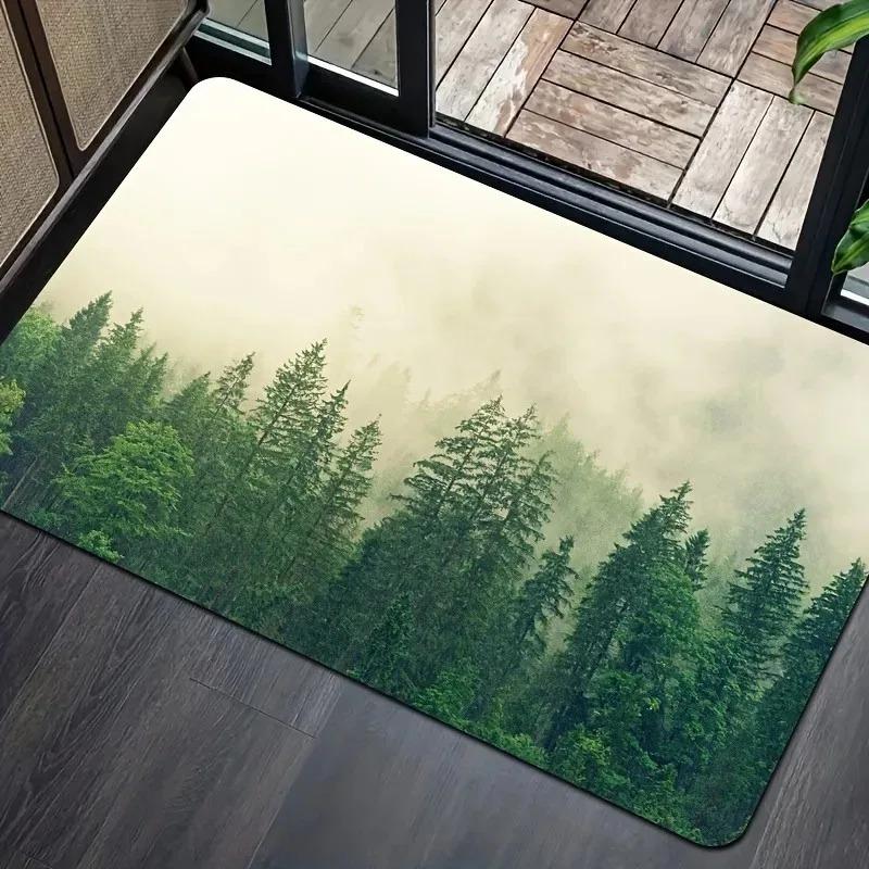 1PC Flag Pattern Kitchen Rugs Non-Slip Home Door Mats Pop Design Bathroom Rugs Bath Mat Carpet for Home Sink Laundry Decor