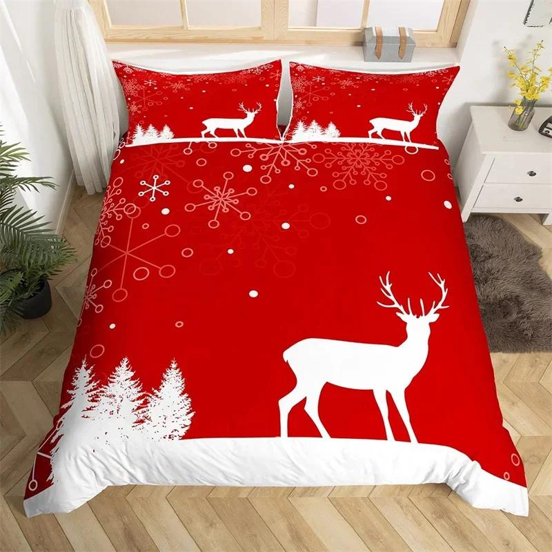 Comforter Lovely Cat Comforter Merry Christmas Bedding Set Cute Animal Themed King Microfiber Cartoon Kitten Pet Bed Set