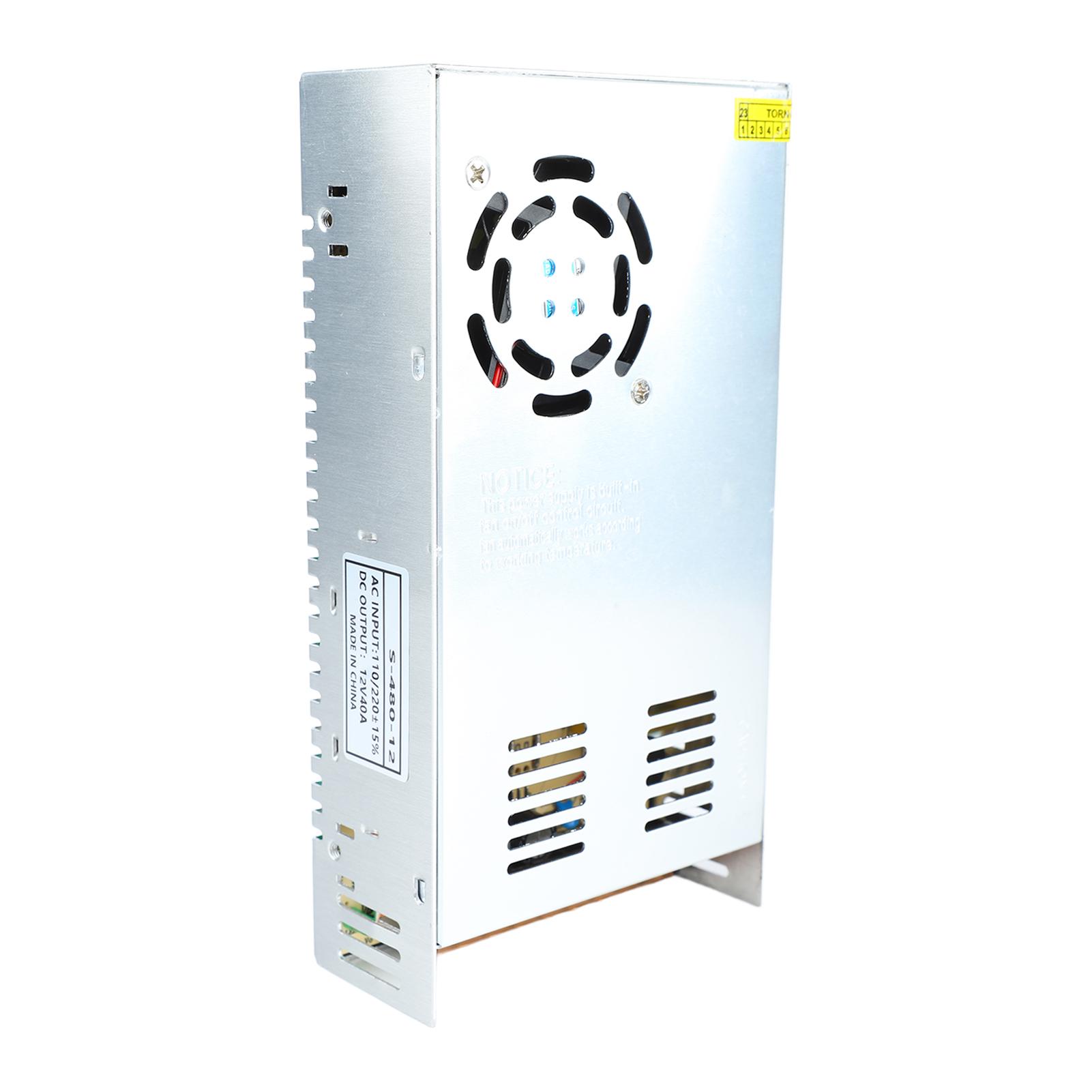 

Switching Power Supply 110V 220V 40A High Power Single Output Stabilized for Monitoring 480W