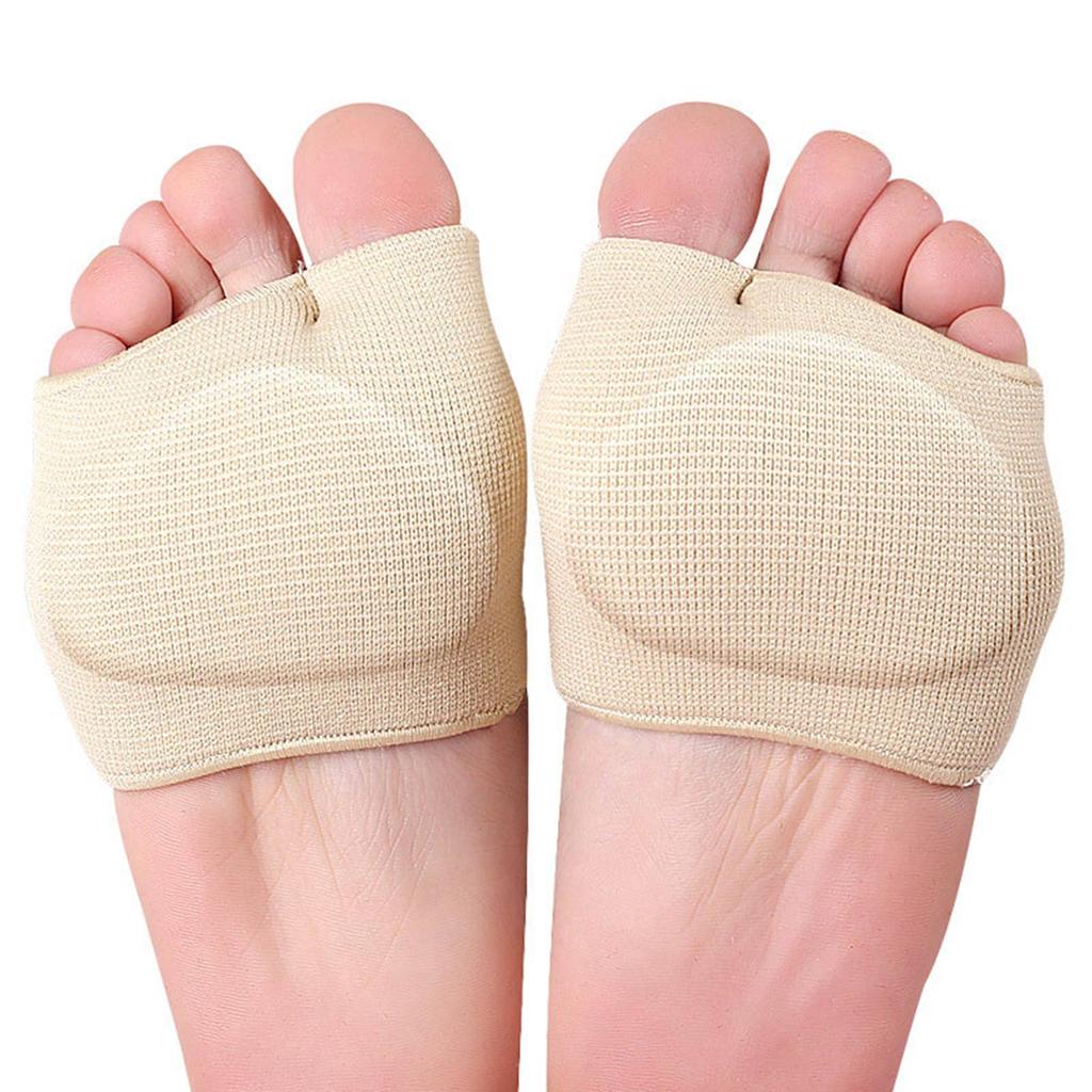 1 Pair Metatarsal Pads Bunions Pads Cushions Soft Thicken Bunion Relief Sleeves for Women and Men Skin Color