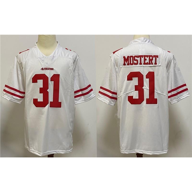 Mens San Francisco 49ers NFL Football Jersey Premium Embroidered Team Sport Shirt Fans Game Day Wear