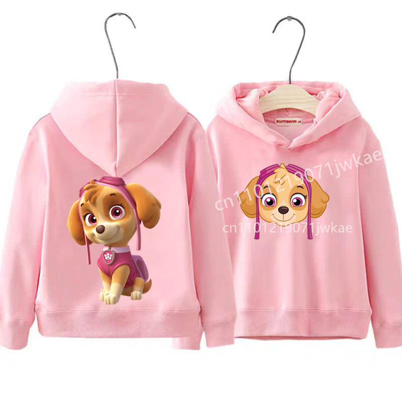 Toddler Boys Girls Casual Pullover Sweatshirt Soft Cozy Top PAW Patrol on Patrol Front and Back Patterns Print Hoodie for Kids
