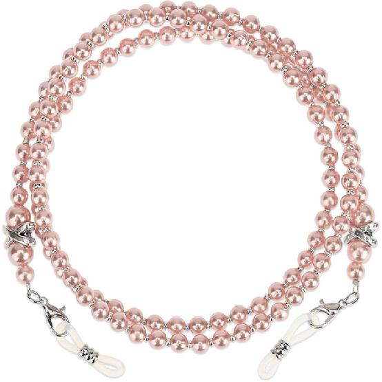 Glasses Chain, Pearl Eyeglass Chain, Beaded Eyeglass Chain Sunglasses Holder Strap Pink(1 Pc)