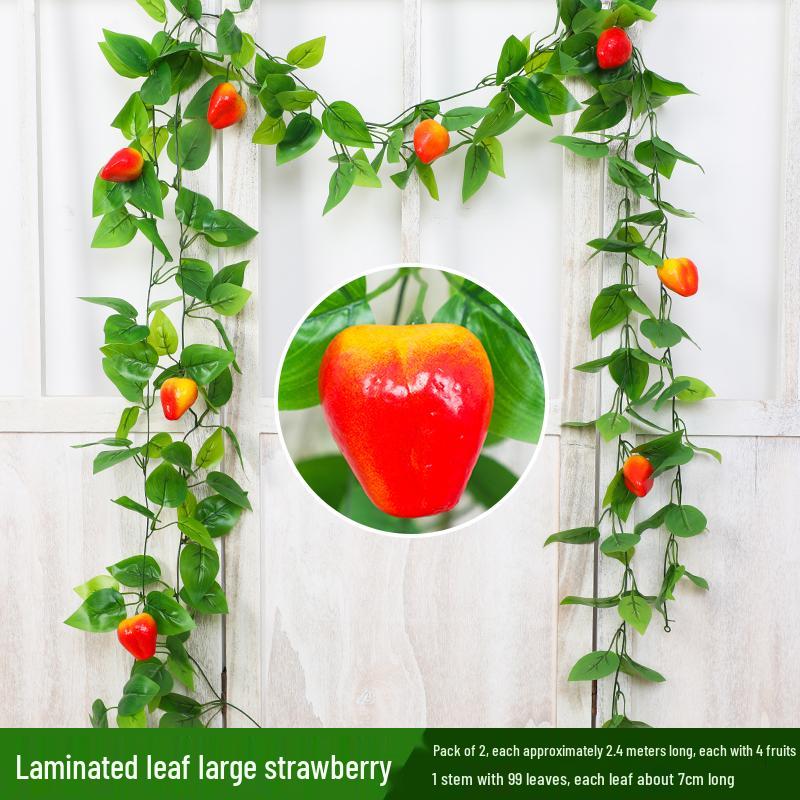 Artificial Grape Leaves and Flower Vine Ceiling Decoration