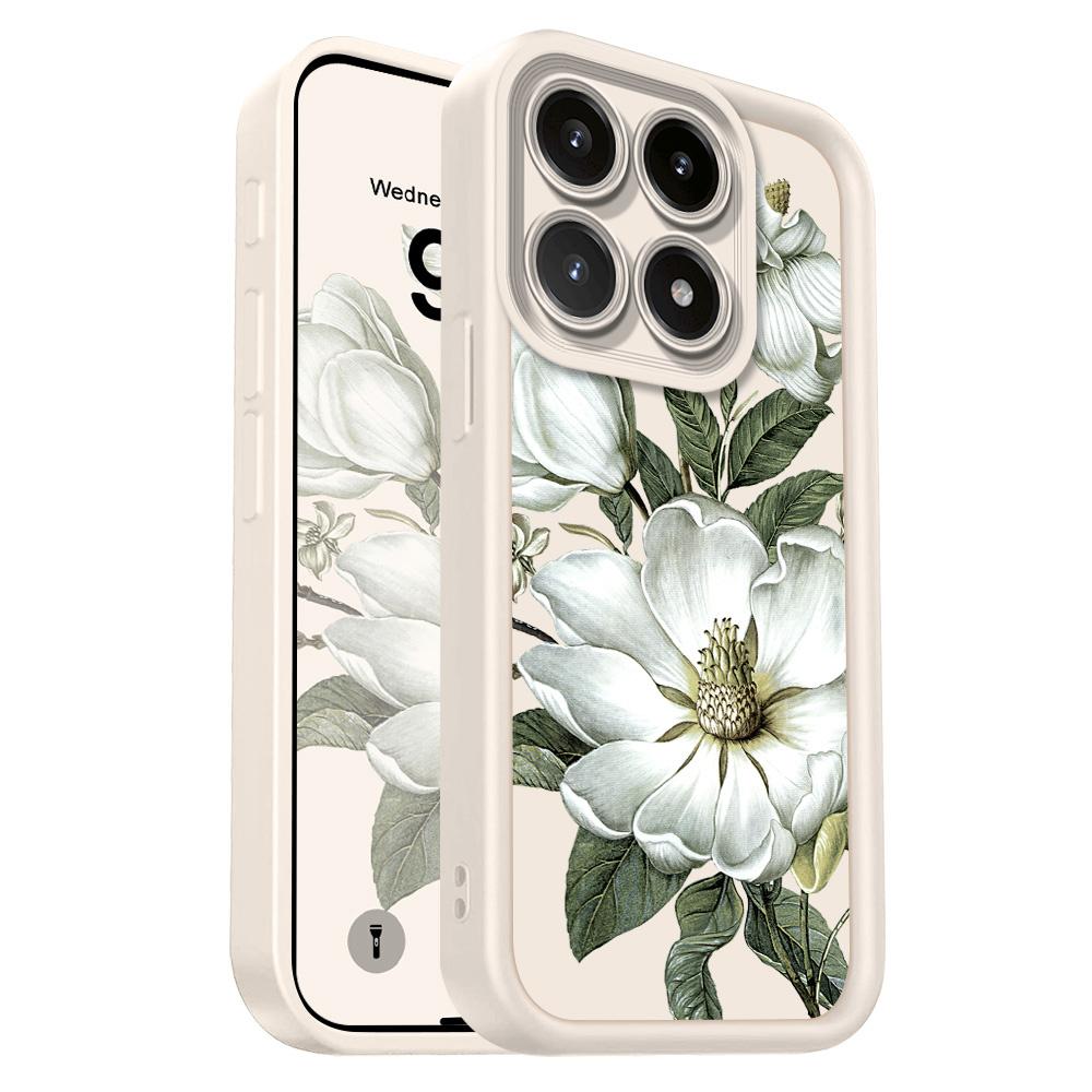 

Magnolia Flower Phone Case For Xiaomi 15T 14T 13T Pro 17 15 14 13 12 Lite Ultra Pro Max 5G Staircase Soft Cover Xiaomi 14T