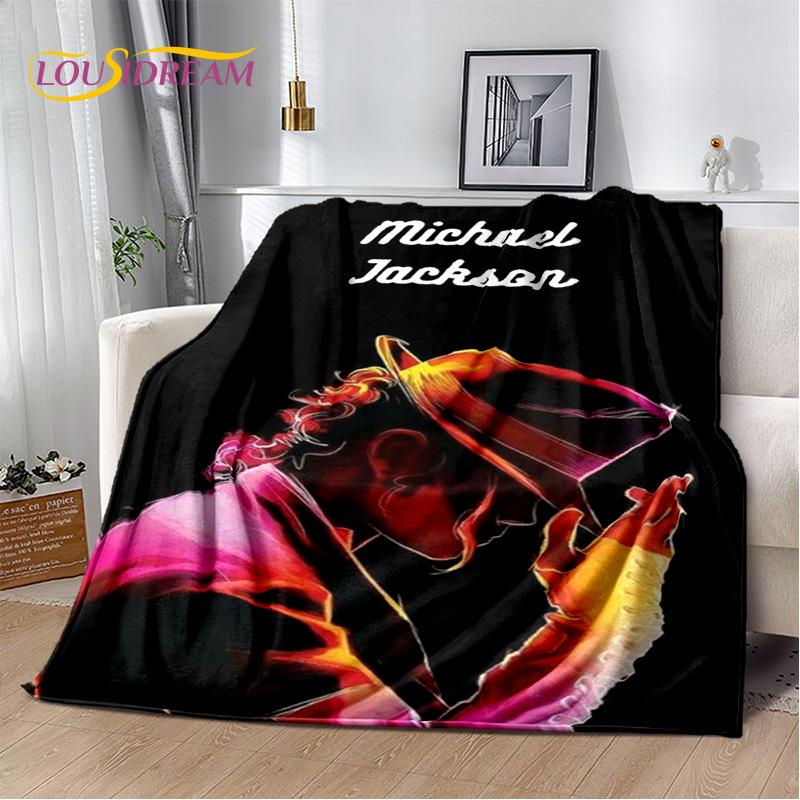 MJ Michael Jackson King of Pop 3D Soft Plush Blanket,Flannel Blanket Throw Blanket for Living Room Bedroom Bed Sofa Picnic Kids