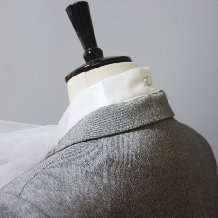 Jabot à Volants Superposés Steampunk avec Nœud Cravate Accessoires de Costume Cosplay