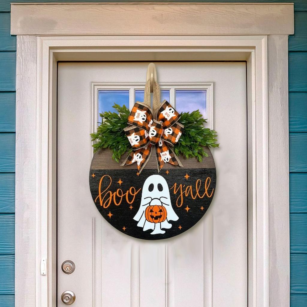Halloween Front Door Decorations, Halloween Front Door Signs, Pumpkin, Halloween Door Hangings, Pumpkin Faces, Halloween Signs