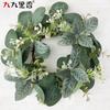 American Imitation Wreath Candle Wreath Eucalyptus Wreath Eucalyptus Leaf Wreath Dining Table Money Leaf Wreath