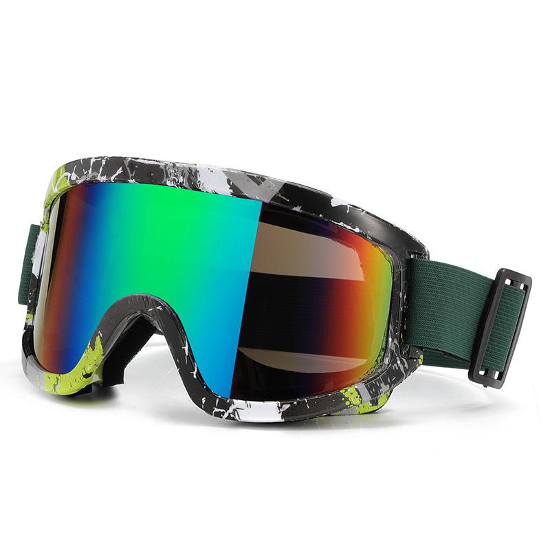 Popular Fashion Anti-Fog Mountaineering Ski Goggles Men'S And Women'S Outdoor Large Frame Windproof Sand Colorful Eye Protection Sports Glasses