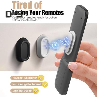 5Pcs Magnetic Remote Control Holder Wall Mount Hole Free Easy To Install Self-Adhesive TV Remote Control Caddy Storage Holder
