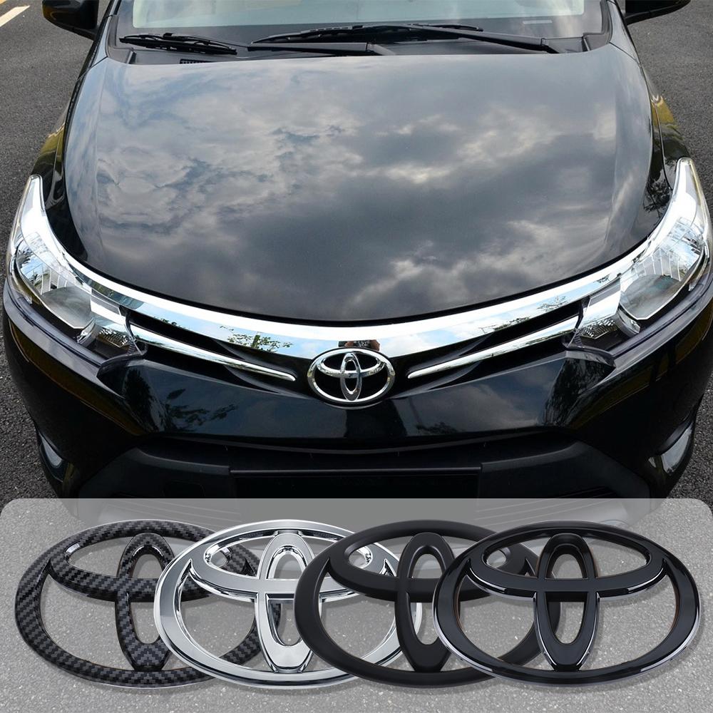 CKMY4 For Toyota Corolla Prius Yaris Rav4 Hilux Raize TRD GR Car Front Hood Grille Badge Cover Sticker Decor Accessories Auto Styling