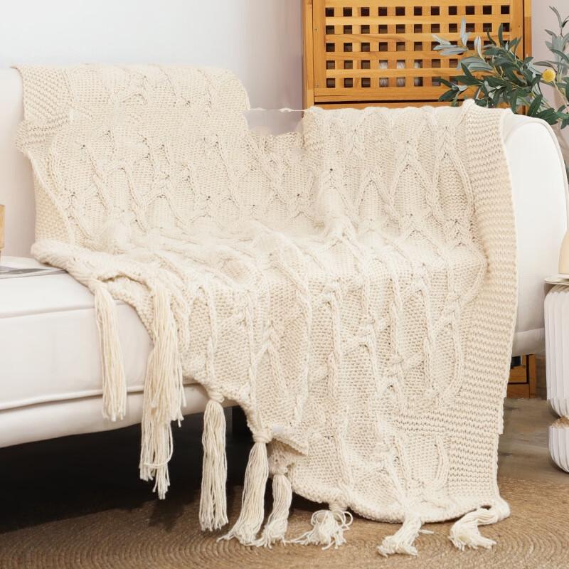 

LISM All-Season Woven Sofa Throw Blanket