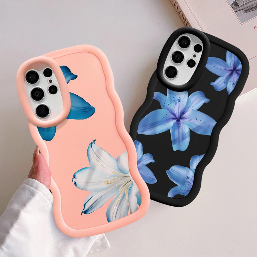 Cartoon Flower Pattern Case for Samsung Galaxy S20 FE S21 A26 S23 Plus S22 Ultra S24 A25 S25 Soft Phone Cover A54 A24 A34 A35