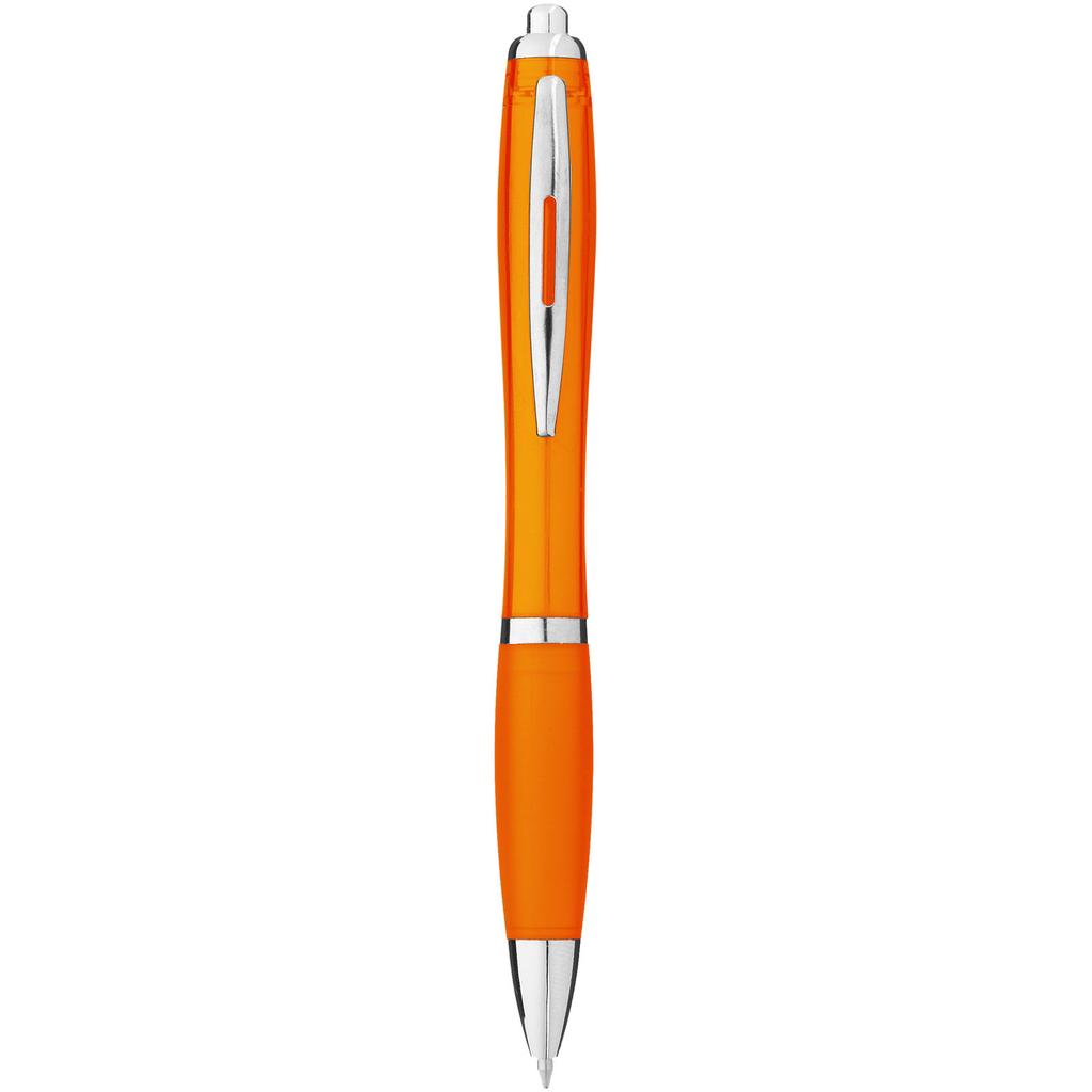 Pen with Body and Same-color Grip "Nash" (blue Ink) Orange