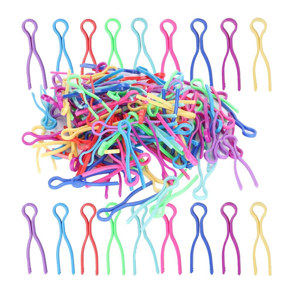 120pcs Plastic Clip Bobbin Thread Holders Colorful Bobbin Clips Sewing Machine Accessories