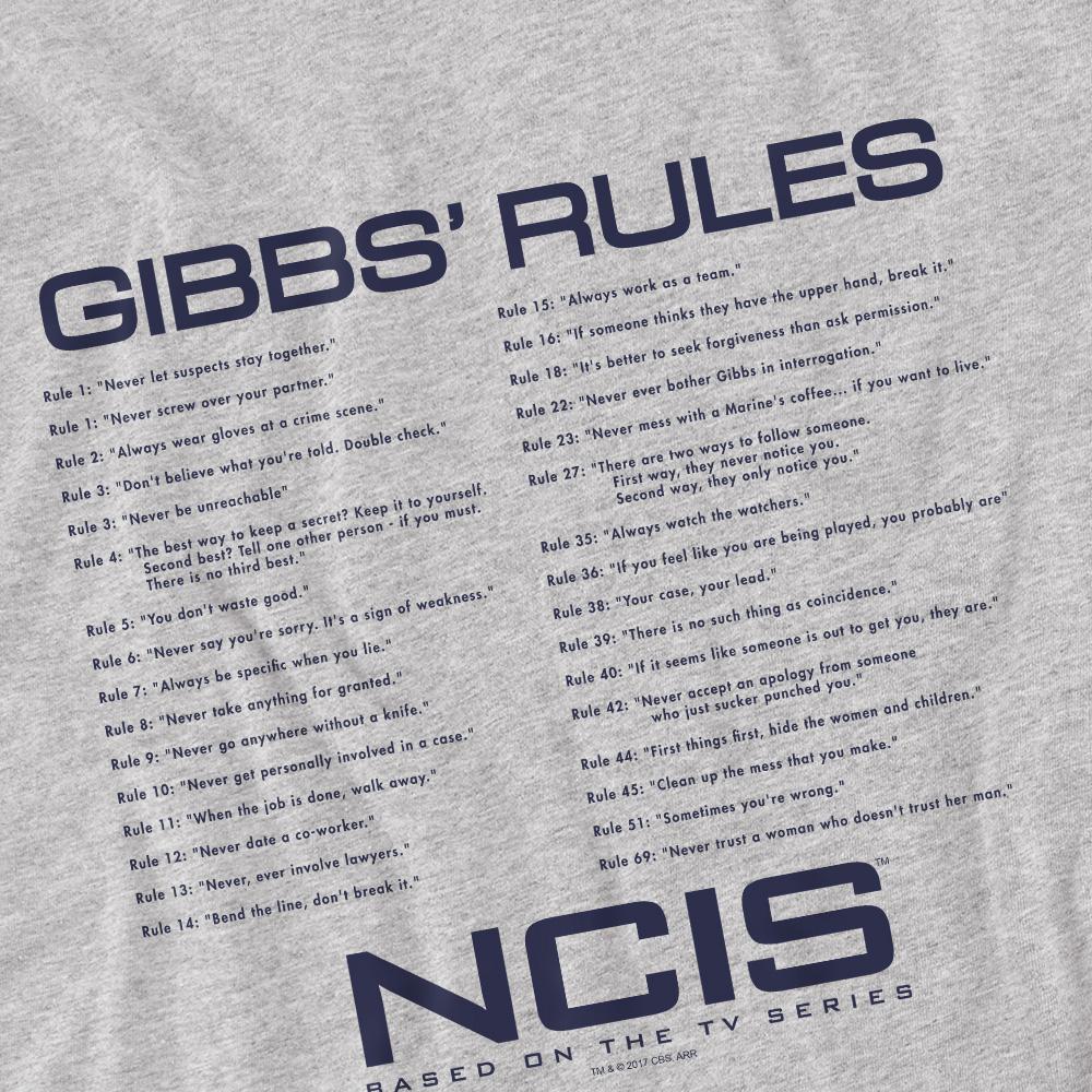 Pánské tričko s pravidly NCIS Gibbs