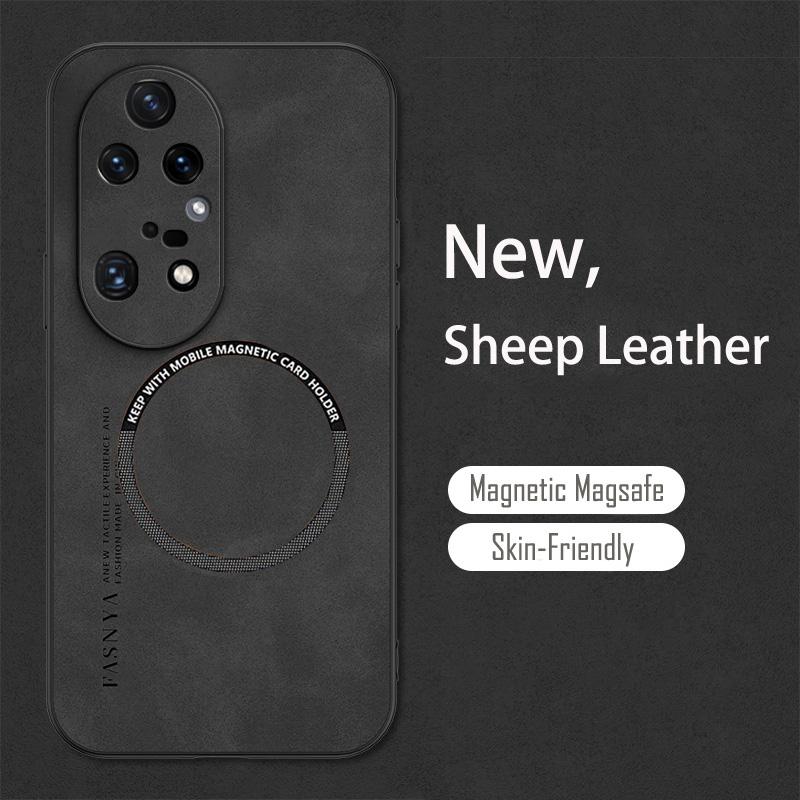 Vintage Fluff Leather Magnetic Soft Case For Huawei Mate 50 40 30 Honor 8X 9X 10 20 Lite 30 50 60 70 90 Nova 11 10 9 P60 P50 P40 P30 Pro Magsafe Cover
