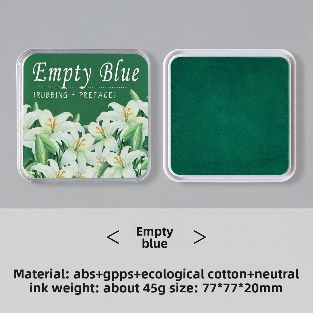 New Square Student Ink Pad Quickly Drying Multiple Colors Self Ink Stamp Eco-cotton Neutral Ink Stationery Inkpad for Students