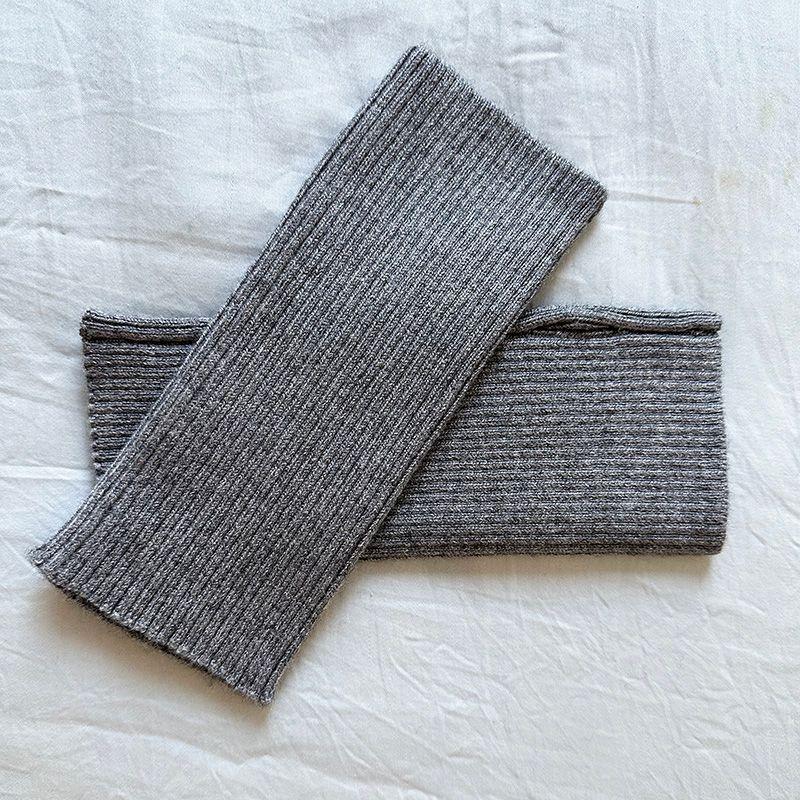 

Зимние шерстяные вязаные перчатки Мужские и женские рукава для рук Рукава для рук Половина пальца Защита запястья Рукав Лоскутное кашемировое накладное рукав [About 18cm long] medium gray