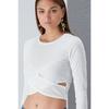 Front Cross Crop Design Camisole Bluse