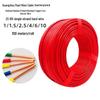 Zhujiang Flame Retardant Copper Wire: BV2.5 Single Strand, 1.5-6 Sq Mm, Home Decoration, National Standard.