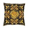 Golden Lion And Damask Ornament Cushion Cover 40x40 Home Decor Print Baroque Throw Pillow for Car Double Side