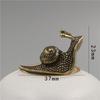 Pure Copper Snail Ornament: Creative Tea Pet & Pen Holder Handicraft