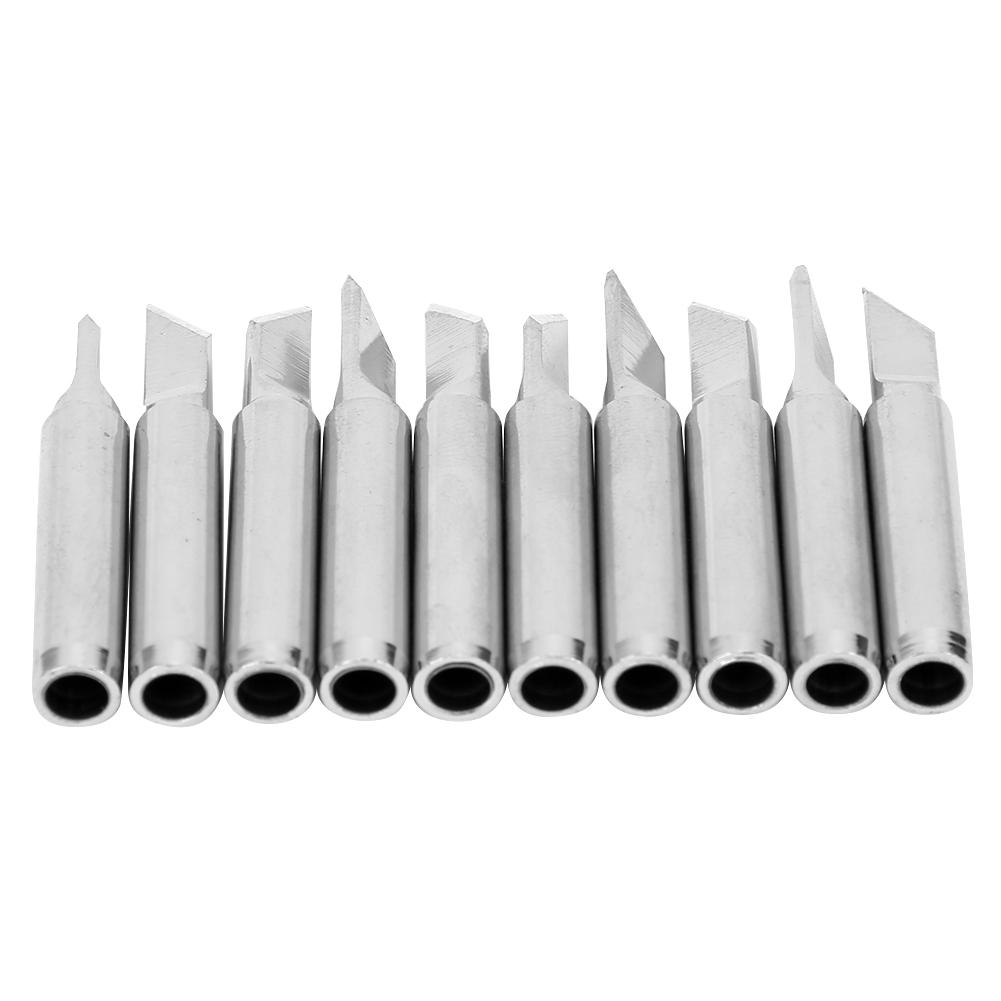 

10Pcs Solder Iron Tip Brass Internal Heating Free Soldering Iron Tools 900M‑T‑1.5K