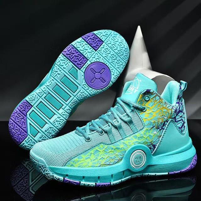 

Flying weaving three-dimensional totem large-size basketball shoes spring and autumn breathable student fashion soft-soled sports men s shoes 39 зелёный