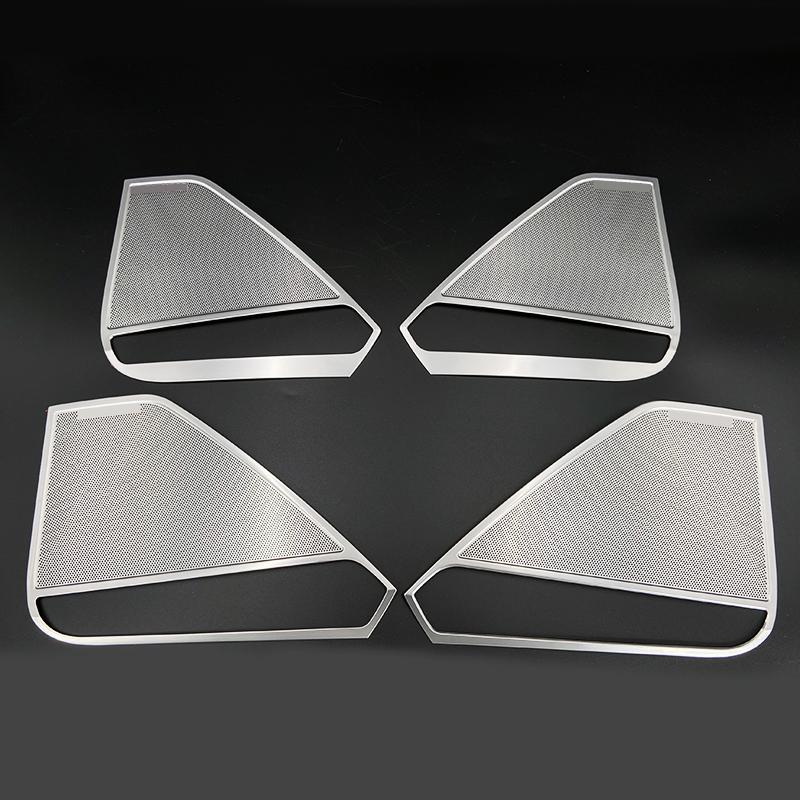 Loudspeaker Cover For Volkswagen Tiguan MK2 2017- Interior Door Speaker Trim Sound Decorating Molding Car Accessories