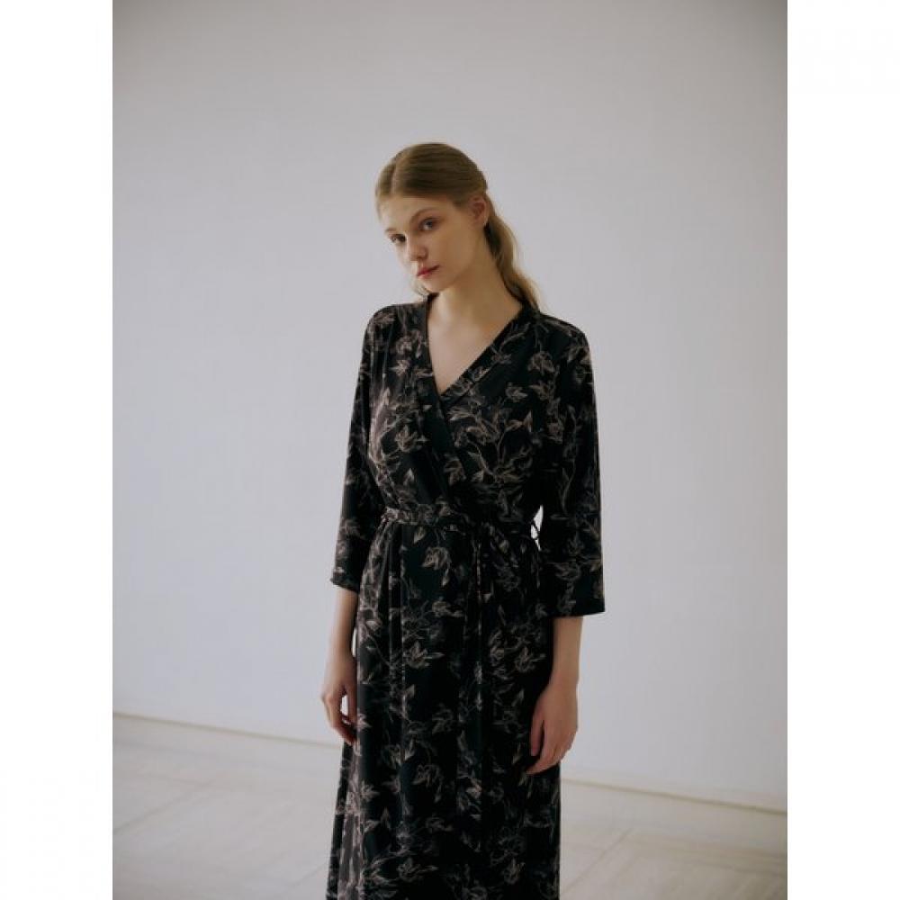 Venus 25aw Linedrawing Flower Pattern Long Gown Set Ogn5955ofs5955 